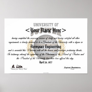 Universiteten vid Jupiter Diploma Poster