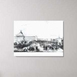 Universitetenhögskolan skolar, London, 1835 Canvastryck