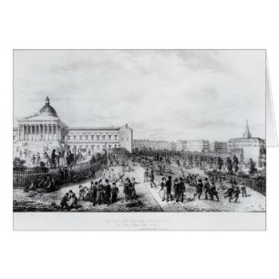 Universitetenhögskolan skolar, London, 1835 Hälsningskort