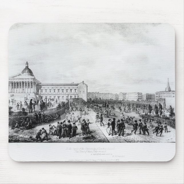 Universitetenhögskolan skolar, London, 1835 Musmatta (Framsidan)