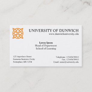Universitetenstil v4 visitkort