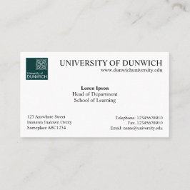 Universitetenstil v4 visitkort