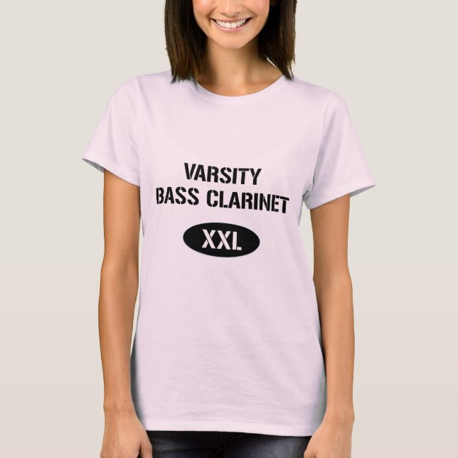 Universitets- bas- klarinett tee shirt (Framsida)