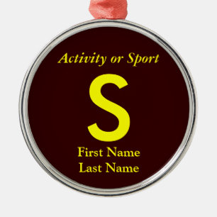 Universitets- brevminnessak för högskola eller f julgransprydnad metall