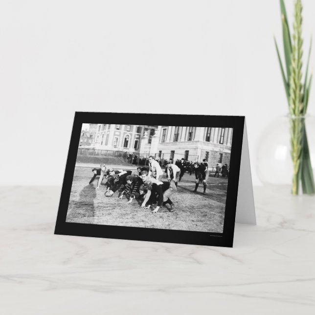 Universitets- fotboll Columbia 1914 Kort (Framsida)