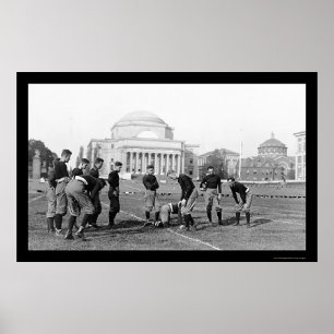 Universitets- fotbollslag 1916 för Columbia Poster