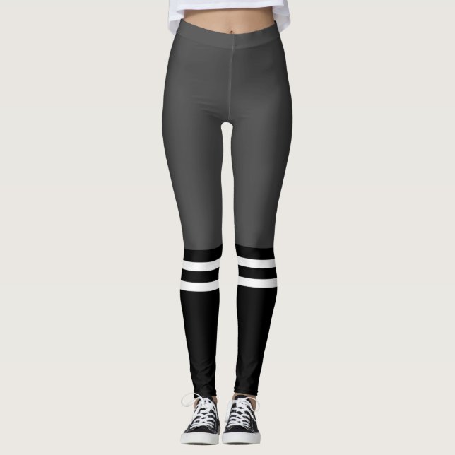 Universitets- kicksockor leggings (Framsida)