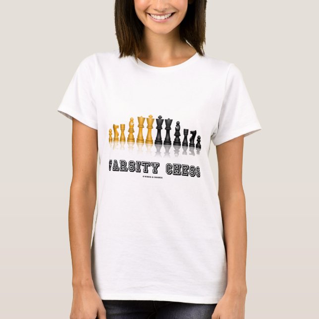 Universitets- schack (den reflekterande tee shirt (Framsida)