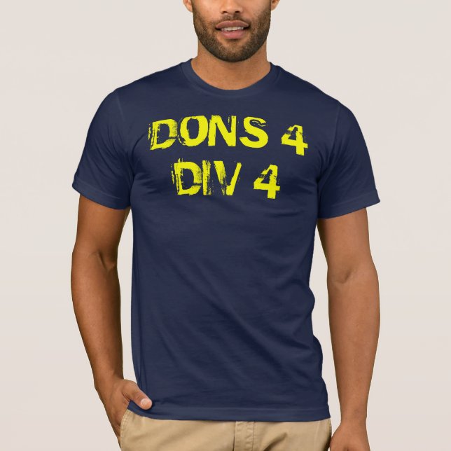 UNIVERSITETSLÄRARE 4 DIV 4 T-SHIRT (Framsida)