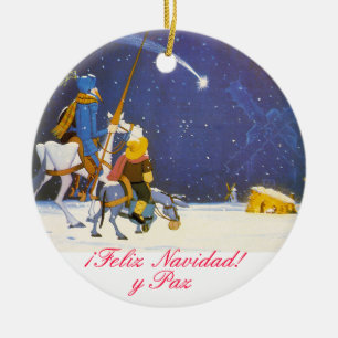 UNIVERSITETSLÄRARE QUIXOTE - Adorno de Navidad Julgransprydnad Keramik