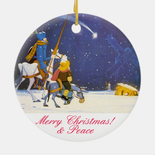 UNIVERSITETSLÄRARE QUIXOTE - Adorno de Navidad Julgransprydnad Keramik