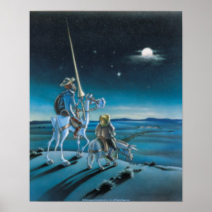 UNIVERSITETSLÄRARE QUIXOTE - affisch - 400 år