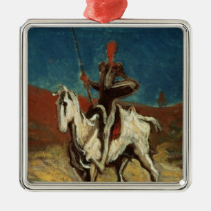Universitetslärare Quixote, c.1865-1870 Julgransprydnad Metall