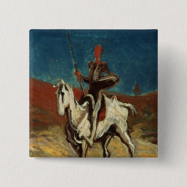 Universitetslärare Quixote, c.1865-1870 Knapp (Framsida)