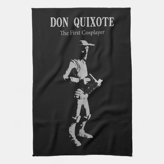 Universitetslärare Quixote - den första Kökshandduk (Vertikal)