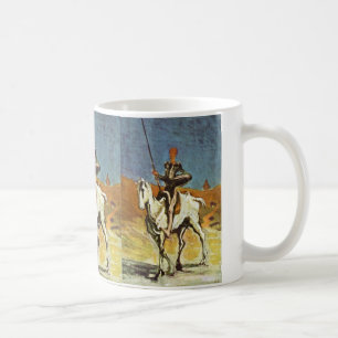Universitetslärare Quixote och Sancho Panza av Kaffemugg