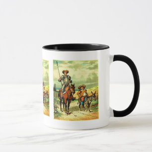 Universitetslärare Quixote och Sancho Panza Mugg