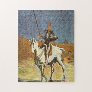 "Universitetslärare Quixote och Sancho Panza Pussel