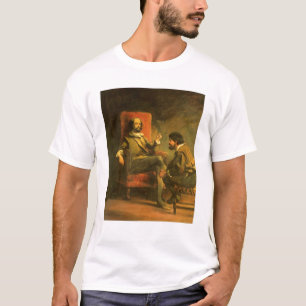 Universitetslärare Quixote och Sancho Panza T Shirt