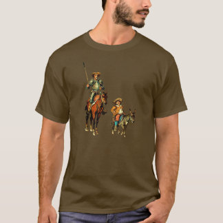 Universitetslärare Quixote och Sancho Panza T Shirt