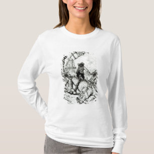 Universitetslärare Quixote och windmillsna Tee