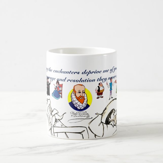 UNIVERSITETSLÄRARE QUIXOTE & VÄNNER (400 år) Kaffemugg (Center)