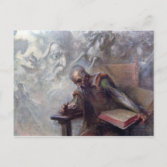 Universitetslärare Quixote Vykort (Framsida)