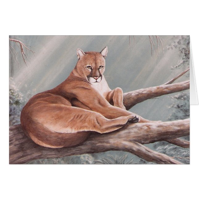 UniversitetslärareCorle-puma Hälsningskort (Framsidan Horizontal)