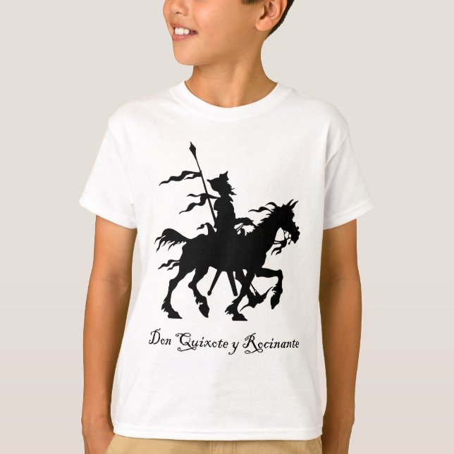Universitetsläraren Quixote rider igen Tee (Framsida)