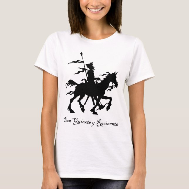 Universitetsläraren Quixote rider igen Tee (Framsida)