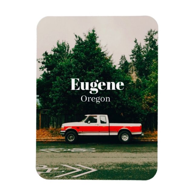 Universitetsstaden Eugene - Oregon Magnet (Vertikal)