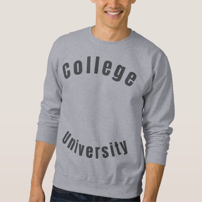 Universitetsväst för män lång ärmad tröja (Framsida)