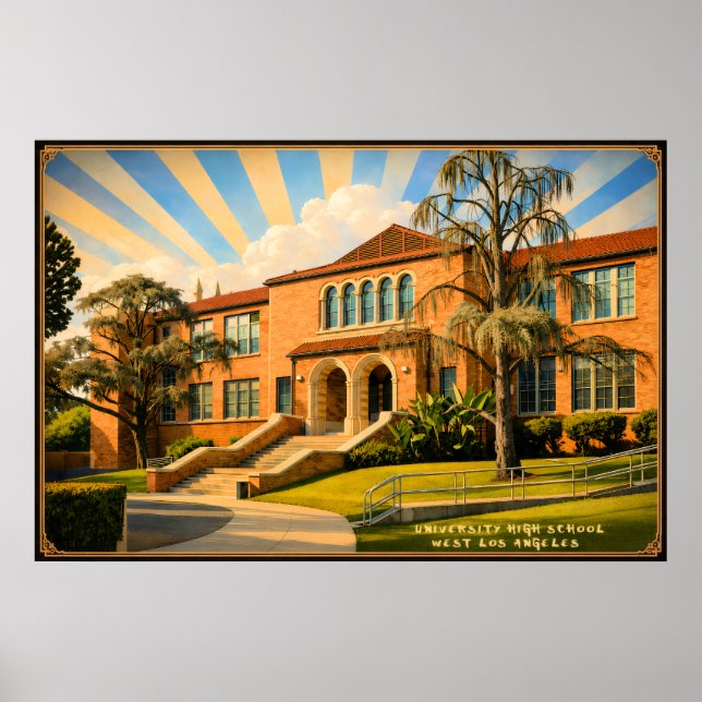 UNIVERSITY HIGH SCHOOL - West Los Angeles Poster (Framsidan)