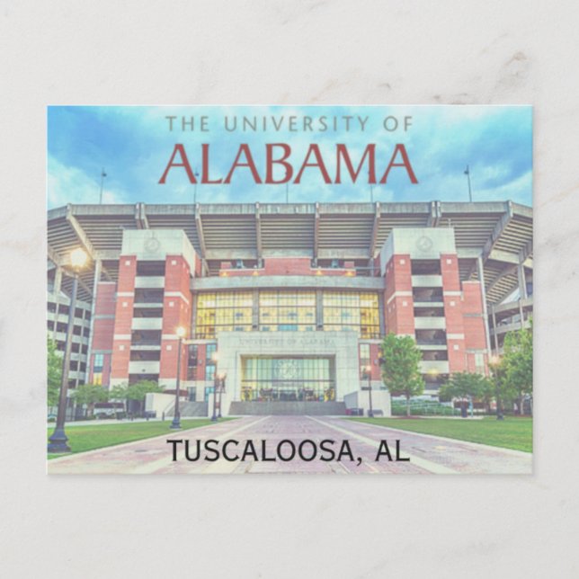 University of Alabama vykort  (Framsida)