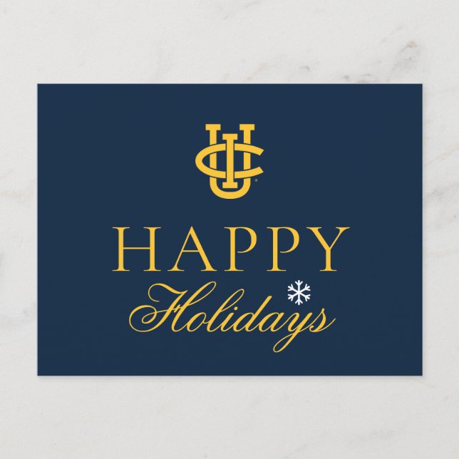 University of California, Irvine logotyp Helg Vykort (Framsida)
