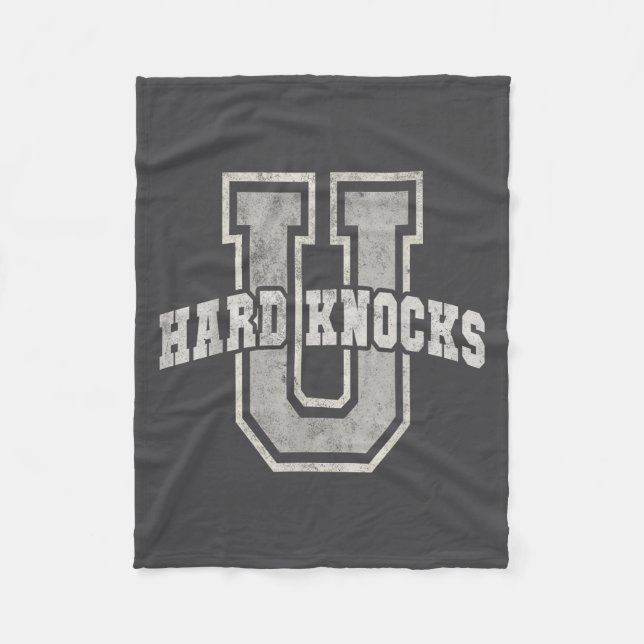 University Of Hard Knocks Life Goals College Schoo Fleecefilt (Framsidan)