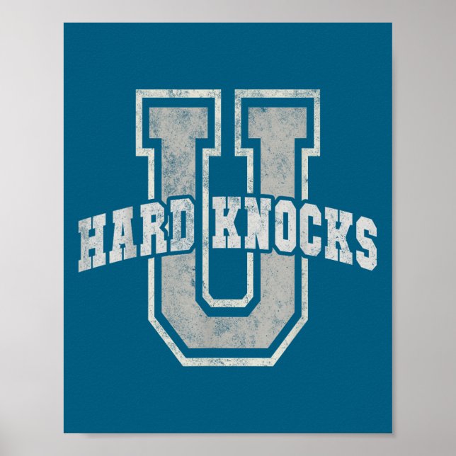University Of Hard Knocks Life Goals College Schoo Poster (Framsidan)