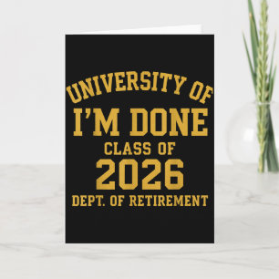 University Of Jag Är Klar Pension Fyndig Karriär E Kort