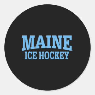 University Of Maine ishockeykläder sportfan  Runt Klistermärke