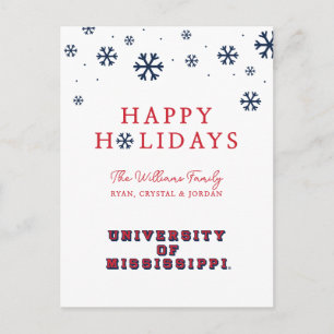 University of Mississippi Blocktyp Helg Vykort