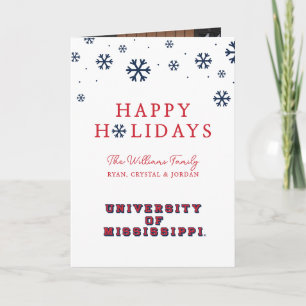 University of Mississippi Blocktyp Helgkort