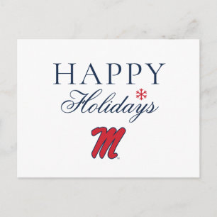 University of Mississippi Script M Helg Vykort