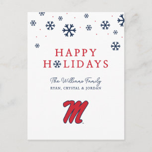 University of Mississippi Script M Helg Vykort