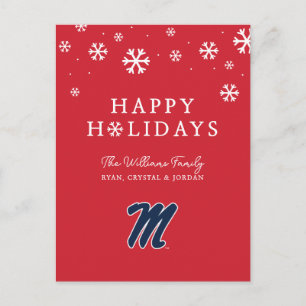 University of Mississippi Script M Helg Vykort