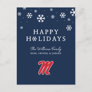 University of Mississippi Script M Helg Vykort