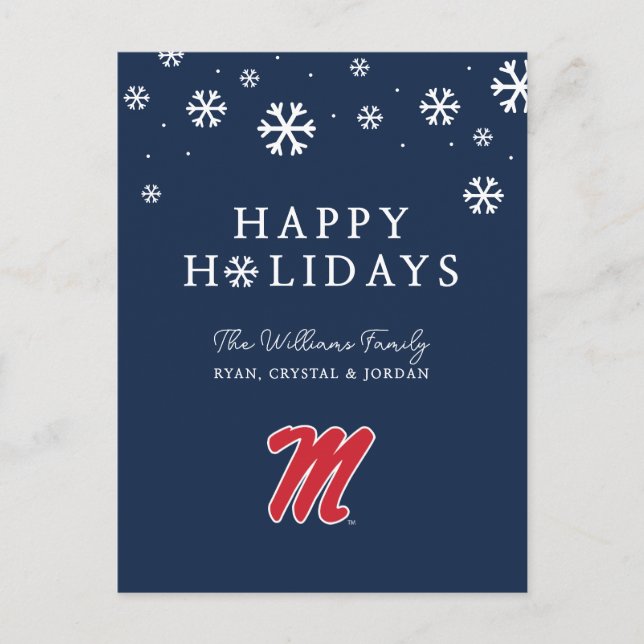 University of Mississippi | Script M Helg Vykort (Framsida)