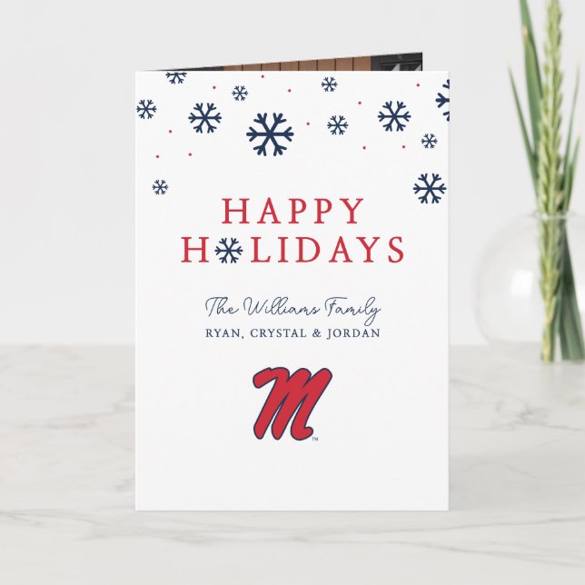 University of Mississippi | Script M Helgkort (Framsida)