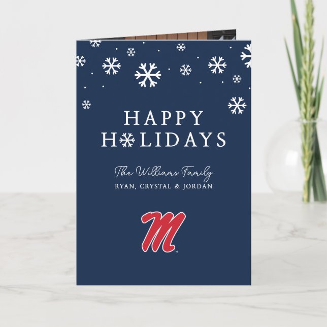 University of Mississippi | Script M Helgkort (Framsida)