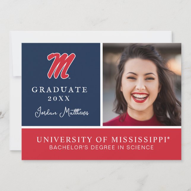 University of Mississippi | Script M Inbjudningar (Framsida)
