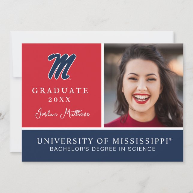 University of Mississippi | Script M Inbjudningar (Framsida)